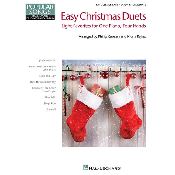 Easy Christmas Duets: Popular Songs Series Late Elementary/Early Intermediate Piano Duets Nfmc 2024-2028 Selection, (Paperback)