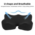 thumbnail image 4 of Office Chair Mat, Black Memory Foam Butt Mat  for Home, 4 of 7