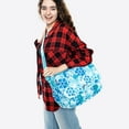 thumbnail image 3 of J World Girls Terry 15" Messenger Bag for School and Travel, Mint Tribal, 3 of 8