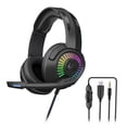 thumbnail image 1 of OVLENG GT67 Wired Headset Head-Mounted Earphone 3.5MM USB Interface LED RGB Light Computer Gaming Stereo Road Gaming Wired Headphone With 95° Pointing Microphone, 1 of 9