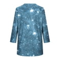 thumbnail image 3 of Cilsoka Womens Sequin Tops 3/4 Sleeve Sparkly Shirt Casual V-Neck Tshirt Fashion Glitter Party Blouses Dressy Casual Concert Disco Outfits, 3 of 5
