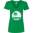 thumbnail image 3 of Inktastic Vero Beach Florida Vacation Women's V-Neck T-Shirt, 3 of 5