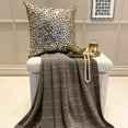 thumbnail image 4 of Pillow Covers, Gold 22"x22" (55x55 cm) Cushion Cover, Silk Sequins & Beaded Throw Pillow Cover&nbsp;For Sofa, Abstract Pattern Modern Style - Shimmering Gold, 4 of 9