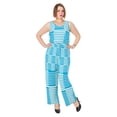 thumbnail image 1 of Women's Loose Elastic Waist Stretchy Long Length Romper Jumpsuit with Pockets, 1 of 2