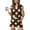 Brown_#01, variant on Sewkxo Two Piece Sets for Women Polka-Dot Summer Lounge Short Sets Shorts Sleeve Crew Neck Sweatsuit with Pocket,Purple 2XL