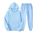 thumbnail image 1 of Unisex Autumn/Winter Sports Suit - Solid Color, Hooded Sweater with Pants, Tassels - Polyester, Comfortable & Breathable - Hand Wash - Multiple Sizes, 1 of 2