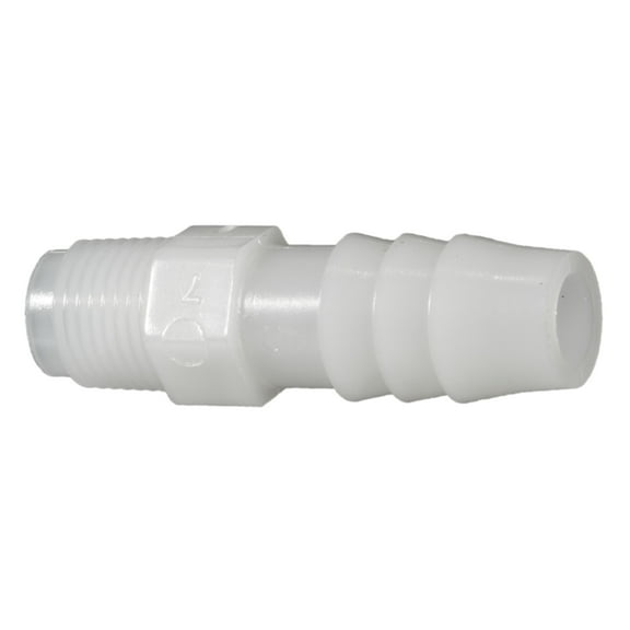 3/8" x 1/8MIP Nylon Plastic Hose Barbs HBN-077 (8 pcs.)