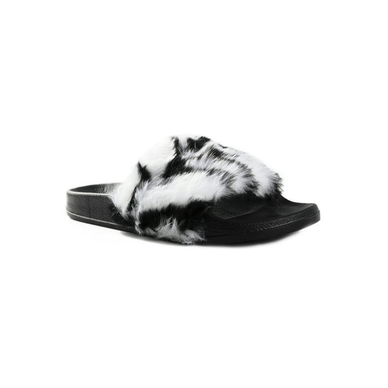 Fur slides size on sale 12