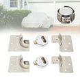 thumbnail image 5 of 2pcs Garage Lock Steel Heavy Duty Van Shed Door Security Padlock Hasp Lock Set, 5 of 17