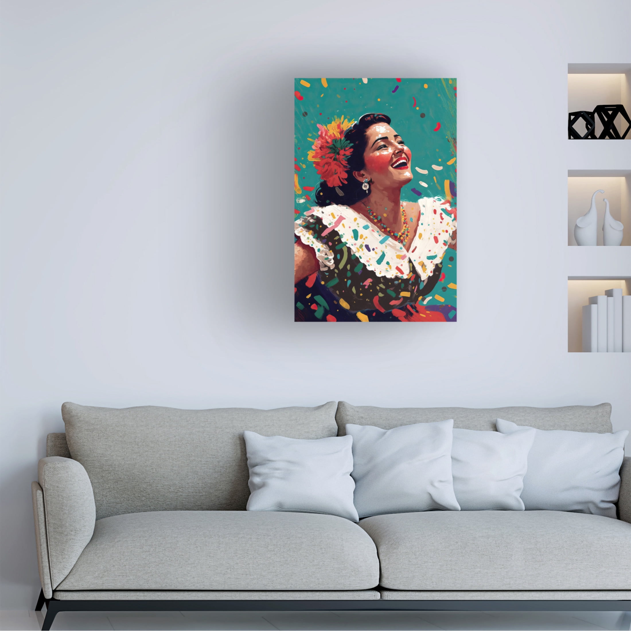 Canvas Wall Art - Treechild 'A Beautiful Day' Wall Art for Living Room, Bedroom, or Office D?cor by Trademark Fine Art - 30 x 47 Inches
