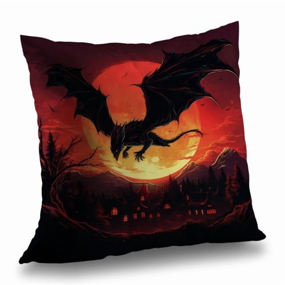 MWW C1PO1818NS39W0 18 x 18 in. The Dragons Wrath - Yellow Outdoor Throw Pillow for Decor