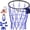 Blue A, variant on Basketball Net Black B Heavy Duty Rustproof Steel 12-loop Replacement for Indoor Outdoor Hoops