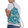 thumbnail image 3 of Kdxio Daisies Flowers Print Drawstring Backpack Bag,Waterproof Draw String Back Sack, Gym Drawstring Bags Swim Bag For Unisex, 3 of 9