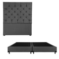 thumbnail image 1 of Box Base Cama King Size + Cabecera Capri Gris Dicasa  Rivo, 1 of 8