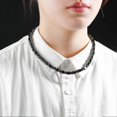 thumbnail image 5 of Handcrafted Black Gallstone Magnetic Energy Necklace Jewelry Handcrafted Magnetic Therapy Accessory for Party Evening Outings, 5 of 5