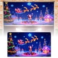 thumbnail image 2 of WMQPNNS Décoration de Noël Couverture de Porte de Garage Bannière Design Réactif avec 2 Modes d'Éclairage pour Festif Extérieur Fluorescent Phosphorescent avec Dessin Animé Père Noël Fête Décoration de Noël, 2 of 7