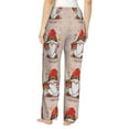 thumbnail image 3 of Balery Christmas Gnome star print Women's Pajama Pants,Ultra Lightweight Pjs,Lounge Pant-Small, 3 of 9