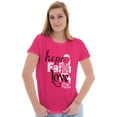 thumbnail image 3 of Hope Faith Love Breast Cancer Support Womens Slim Fit Graphic Tee Brisco Brands S, 3 of 5