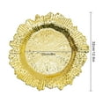thumbnail image 2 of FETCOI 24 Pack Charger Plates 13" Plastic Reef Dishes Plate Chargers for Wedding Dinner (Gold), 2 of 9