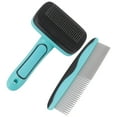 thumbnail image 1 of Pet Brush Kit, Stainless Steel Needle Needle  Bead Process Promote Blood Circulation Dog Slicker Brush  For Home, 1 of 8