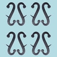 thumbnail image 3 of Shutter Dogs 6.25" Black  S Shaped Wrought Iron Shutter Dogs w/Screws  - Pack of 4 Pairs (8 Pcs)| Renovators Supply, 3 of 12