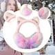 thumbnail image 5 of Orejeras con orejas de gato, calentadores de orejas de moda, orejeras de invierno para mujeres y niñas al aire libre Rosa, 5 of 6