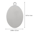 thumbnail image 3 of KAKOWELY 10 etiquetas de identificación de acero inoxidable en blanco para perros, personalizadas, para cachorros y gatos., 3 of 5