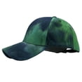 thumbnail image 2 of Gorra de béisbol jinwen con estampado Tie Dye Verde degradado, 2 of 4