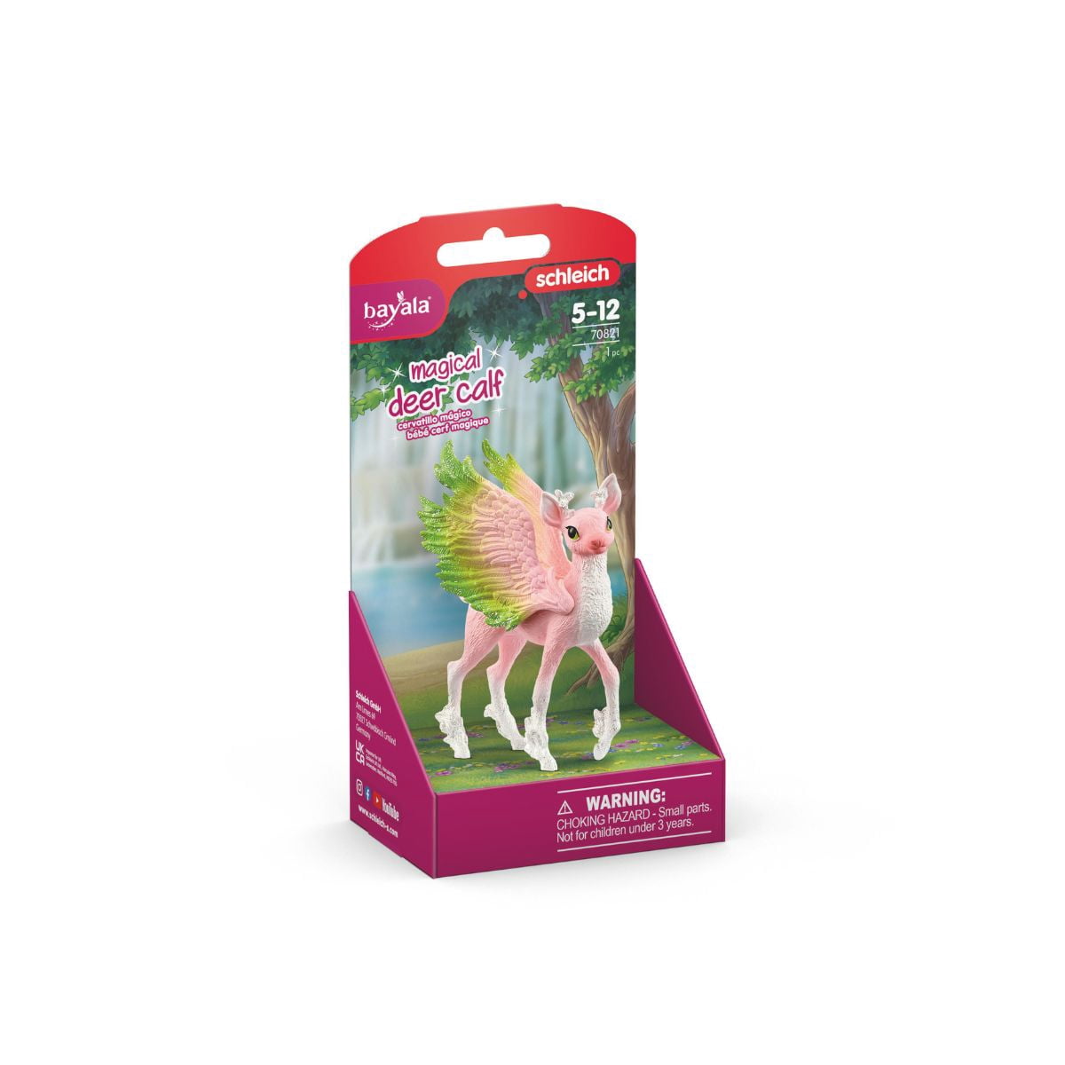 schleich Bayala - 4" Magical Deer Calf - Fairy Animal Toys for Girls and Boys - Cute Creatures for Kids Ages 5+ | 70821