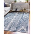 thumbnail image 1 of Unique Loom 3147102 4 x 6 ft. Orford Portland Rectangular Rug, Blue, 1 of 2