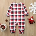 thumbnail image 5 of Onlypjs Family Matching Christmas Pajamas – Red Plaid Pants & Reindeer Print Long Sleeve Top Holiday Sleepwear for Women, Men, 5 of 5
