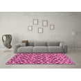 thumbnail image 3 of Ahgly Company Indoor Round Abstract Pink Modern Area Rugs, 3' Round, 3 of 4
