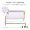 thumbnail image 2 of BreathableBaby Breathable Mesh Portable Bassinet - White/Beech, 2 of 6