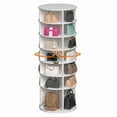 thumbnail image 5 of Rotating Shoe Rack Tower, 7-Tier Spinning Shoe Rack, Free Standing 360 °   Revolving Shoe Organizer, High Bottom Design Shoe Tower Spinning Storage Lazy Susany, Fits 28 Pairs of Shoes (7-Tier White), 5 of 12