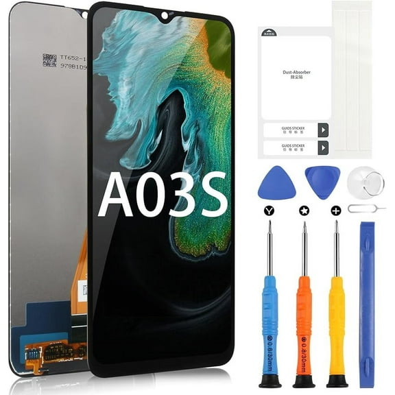 AGCUT LCD Screen Replacement for Samsung Galaxy A03s 6.5" Touch Digitizer Assembly with Tools