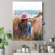 thumbnail image 4 of Qisvanset Framed Canvas Wall Art 12x16 Inch Pink Preppy Coastal Psalm Dorm Room Poster Art, 4 of 5