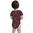 thumbnail image 3 of Yiaed Autumnal Forest Print Infant Climbing Short Sleeve Onesie One-Piece Baby Bodysuit Clothes 0-12 Months -2 Years, 3 of 6