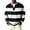 Black_#12, variant on Men's Waffle Shirts Long Sleeve Plus Size Striped 1/4 Button Up Henley Casual Pullover Tops Fall Winter Quilted Knit Solid Color Loose Sweatshirt,Black L