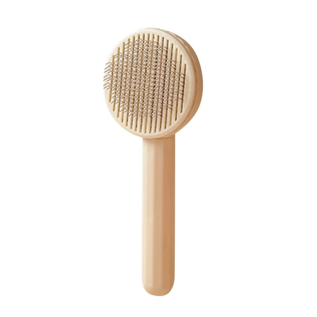 Unbeatable Price, Gentle Pet Hair Remover, Self-Cleaning Dog Comb, 360 Circular Massage, Floating Design, For Small Breeds, Easy Cleaning, Stainless Steel, For Home or Grooming Akmoler Under 25