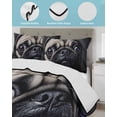thumbnail image 4 of Quilts Twin Size, Cute Dog Soft Comforter Bedding Set for Bed, Black Pet Retro Picture Lightweight Quilted Bedspread with Pillow Cover(2 Pieces) for All Season, 68x86 Inch, 4 of 6
