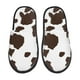 thumbnail image 1 of Fotbe Brown Cow Pantuflas Peludas para Mujer con Estampado, Zapatillas de Peluche, Zapatos de Invierno para Casa, Uso Interior y Exterior-Large, 1 of 8