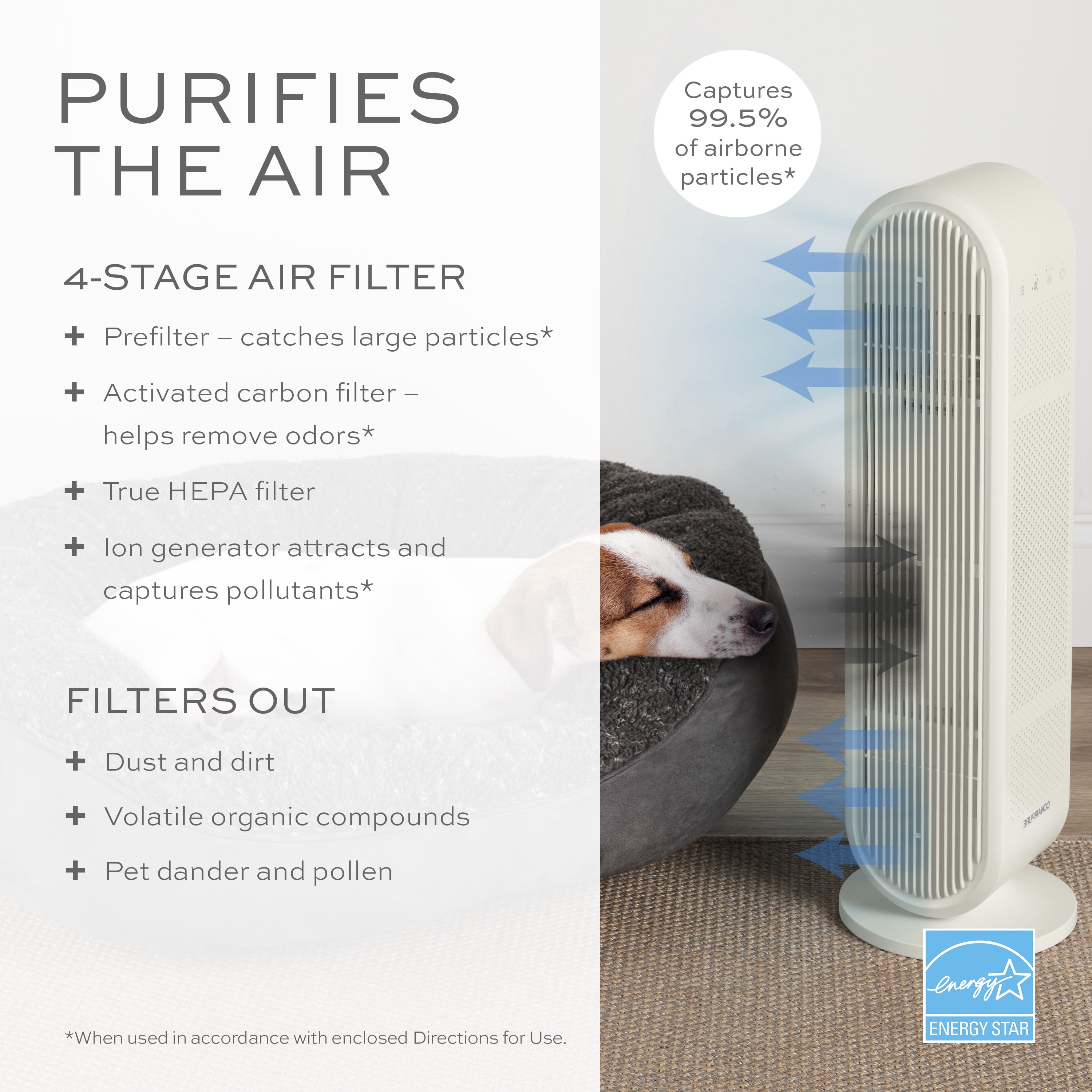 CONAIRPURE Medium Room AIR PURIFIER AP04 200 sq. ft.