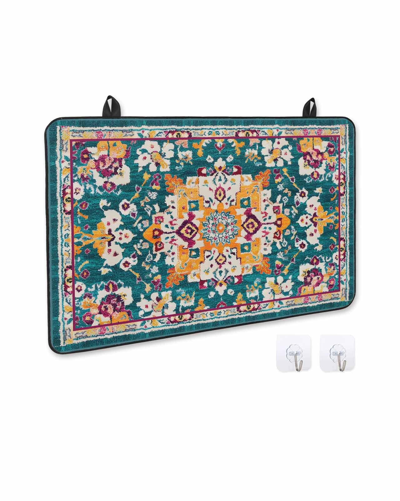 nqOlkjepod Large Induction Cooktop Protector Mat 36"x21", Vintage Southwest Stove Top Covers for Electric Stove, Boho Aztec Farmhouse Pattern Art Stove Burner Cover Mats, Glass Top Stove Cover