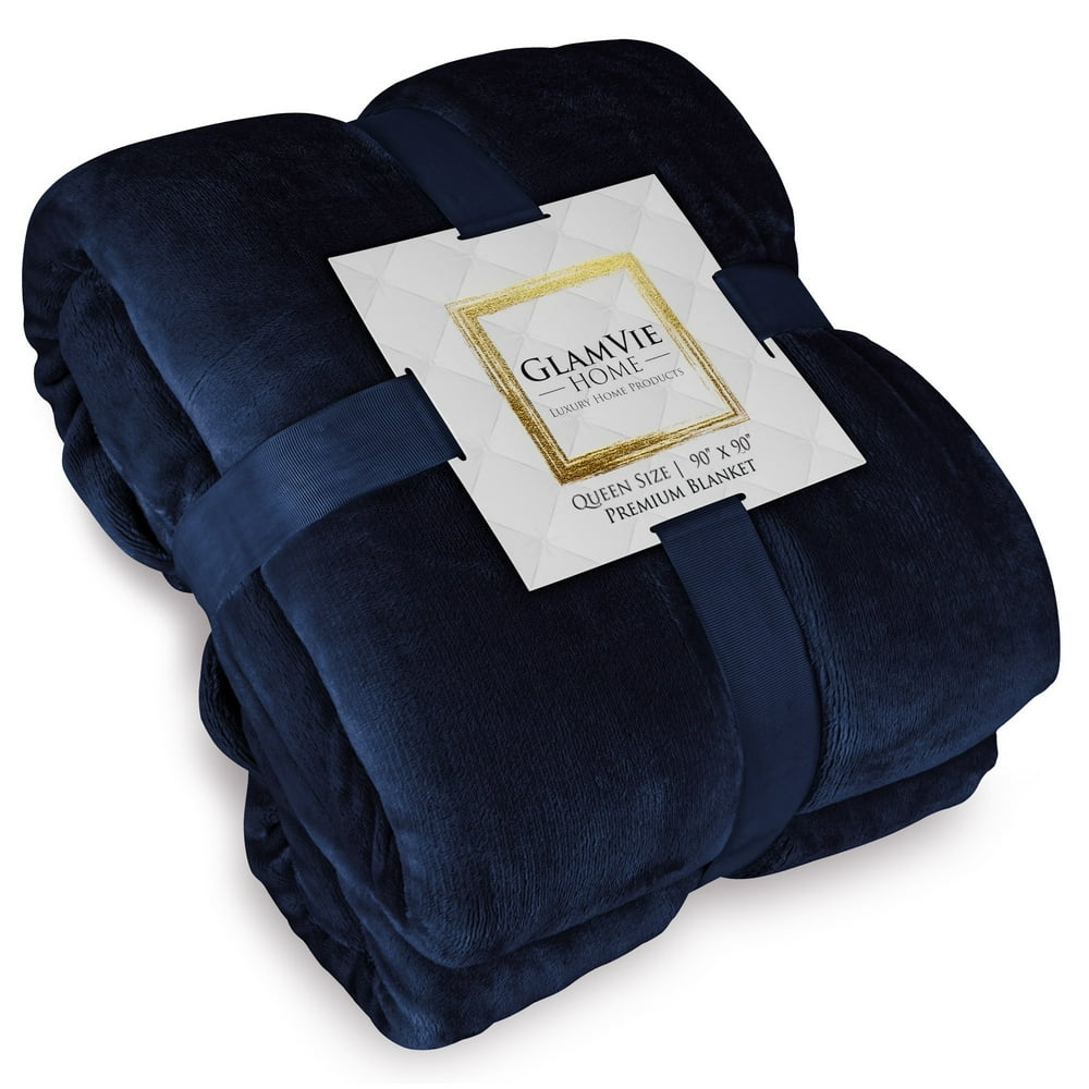 Glamvie Home Fleece/Sherpa Blanket Reversible Queen Fleece Blanket Plush Ultra Soft Walmart