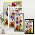 thumbnail image 4 of Designart 'Vibrant Purple Red and Yellow Wildflowers' Traditional Framed Art Print, 4 of 4