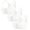 White, variant on Women Bras 3PC Front Closure Compression Bras For High Sports Everyday Wireless Bra Black M