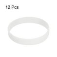 thumbnail image 3 of Unique Bargains Silicone Luminous Wristbands 8 Inch Circumference, White 12 Pack, 3 of 7