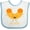 White and Blue, variant on Inktastic Cute Kawaii Macaroni Boys or Girls Baby Bib