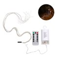 thumbnail image 1 of 10 Strand 200 LED String Light Outdoor Garden Copper Wire Lamp 8 Modes Decoration Wedding Lighting Ornament Battery Powered Battery White, 1 of 9