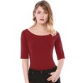 thumbnail image 2 of Camiseta Allegra K Día de San Patricio Suave De Media Manga Con Cuello Redondo Entallado Para Mujer Rojo XS, 2 of 6